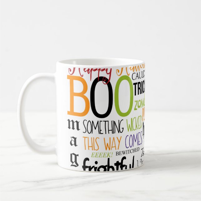 Mug de café de vacances amusantes de typographie d (Gauche)
