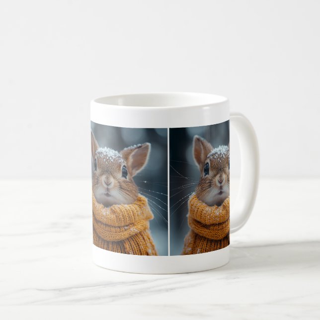 Mug de café d'écureuil d'hiver (Devant droit)