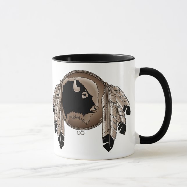 Mug de café des Premières nations Faune Art Stein  (Droite)
