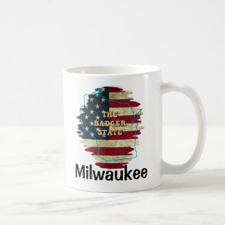 Mug de café d'État Wisconsin personnalisé