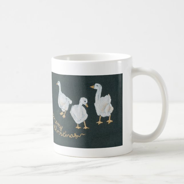 Mug de café d'oies de Noël (Droite)