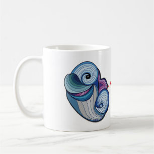 Mug de café Dolphin Abstrait