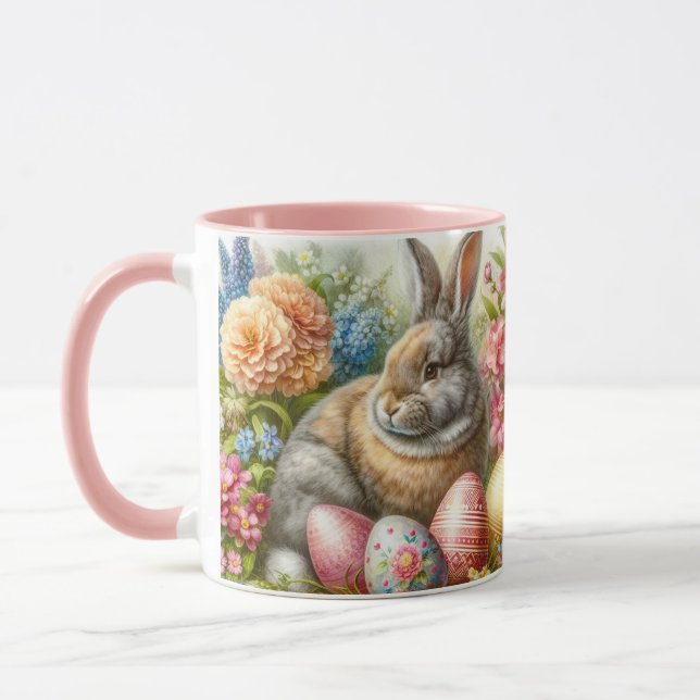 Mug de café doux lapin de Pâques (Gauche)