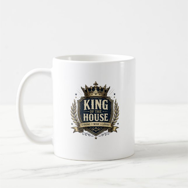 Mug de café drôle Roi de la Maison Papa Royal (Gauche)