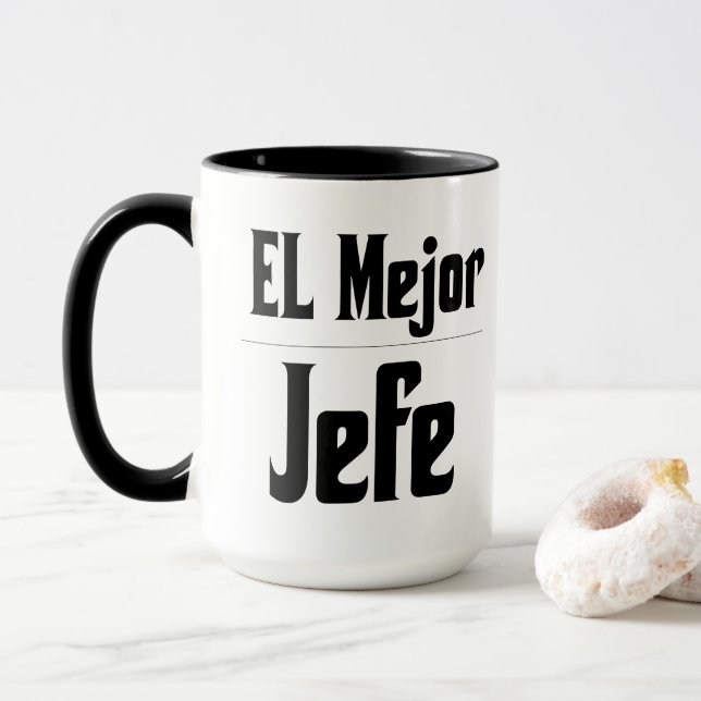 Mug de café El Mejor Jefe (Avec donut)