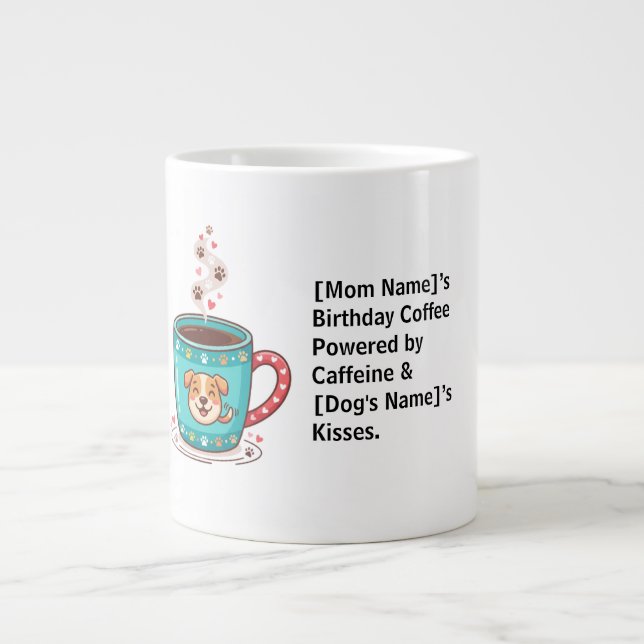 Mug de café élégant pour maman de chien Anniversai (Devant)