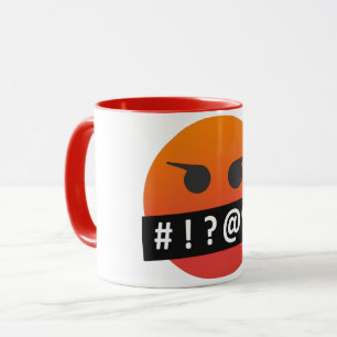 Mug de café Emoji en colère
