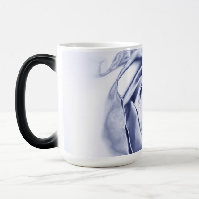 Mug de café en argent Rose métallique (Gauche)