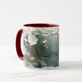 Mug ☕ de café en céramique Enchanted Forest River