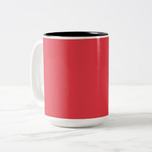 Mug de café en céramique rouge tomate - personnali