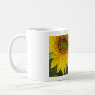 Mug de café en fleurs