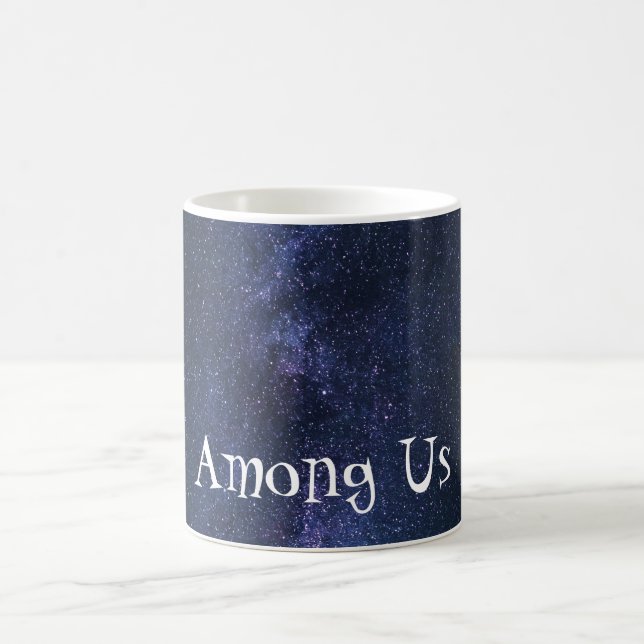 Mug de café en galaxie bleu infini (Centre)
