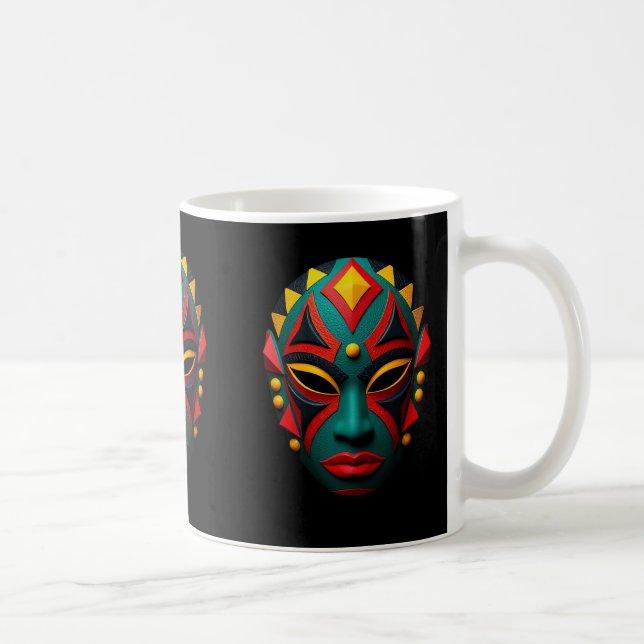 Mug de café en Masque Africain (Droite)