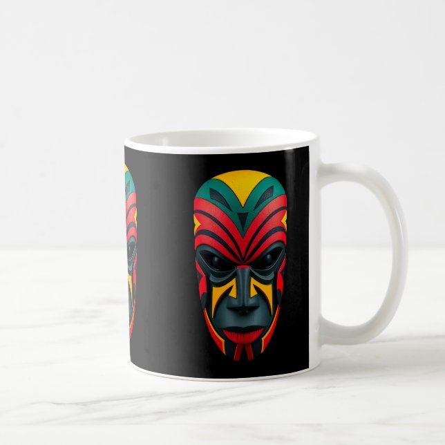 Mug de café en Masque Africain (Droite)
