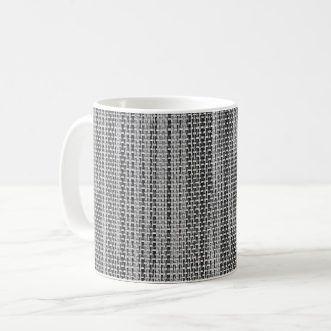 Mug de café en tissu gris (Devant gauche)