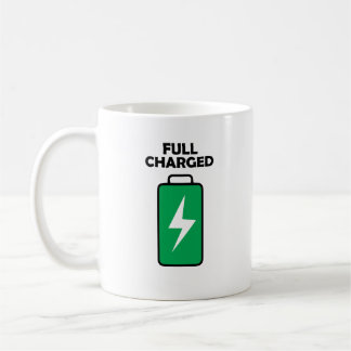 Mug de café entièrement chargé - Un cadeau amusant