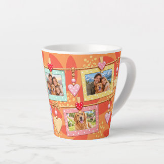 Mug de café familial personnalisé avec 5 photos ré