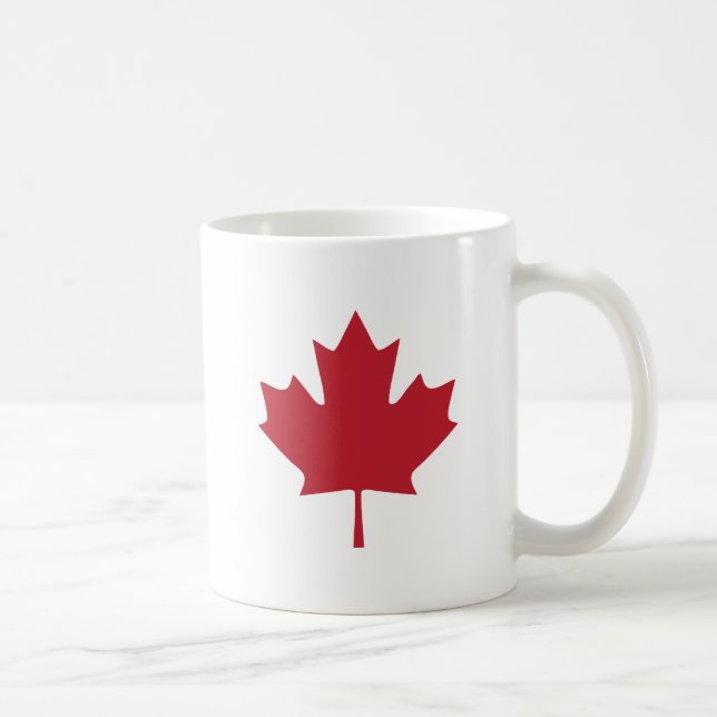 Mug de café Feuille d'érable du Canada (Droite)