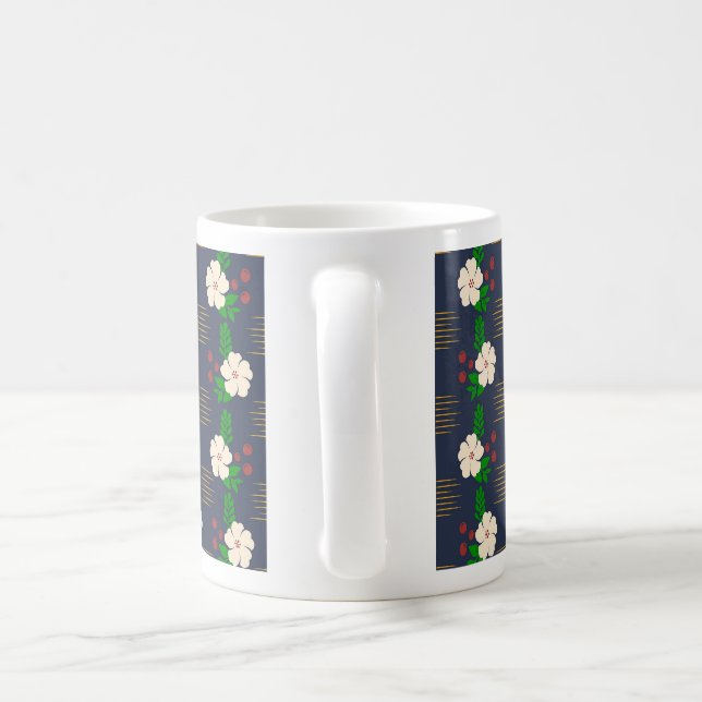 Mug de café - Fleurs japonaises (Poignée)