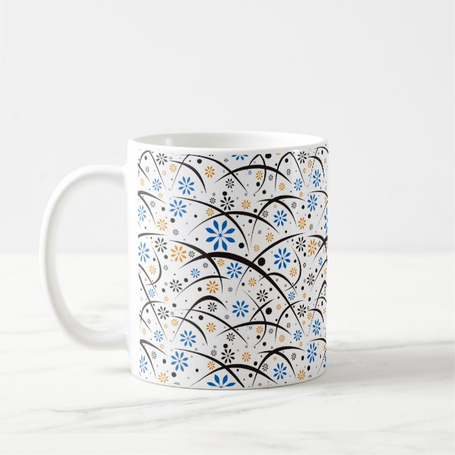 Mug de café floral Whimsical (Gauche)