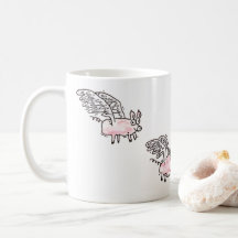 Mug de café "Flying Future Bacon"