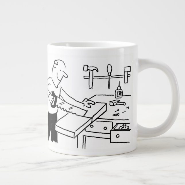 Mug de café géant avec une illustration de charpen (Droite)
