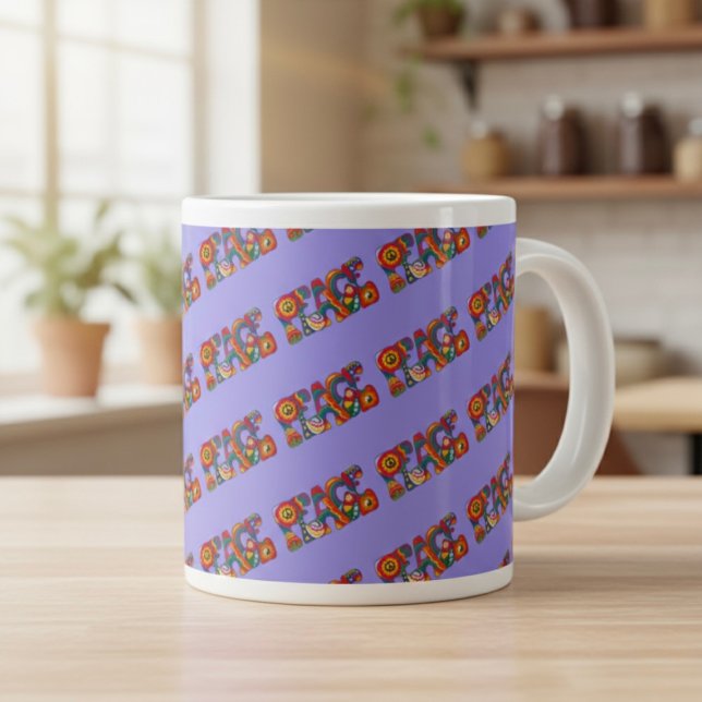 Mug de café géant Peace (Créateur téléchargé)
