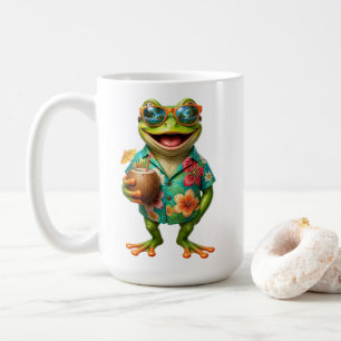 Mug de café grenouille tropical drôle Cool Frog
