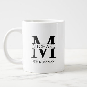 Mug de café Groomsman personnalisé classique