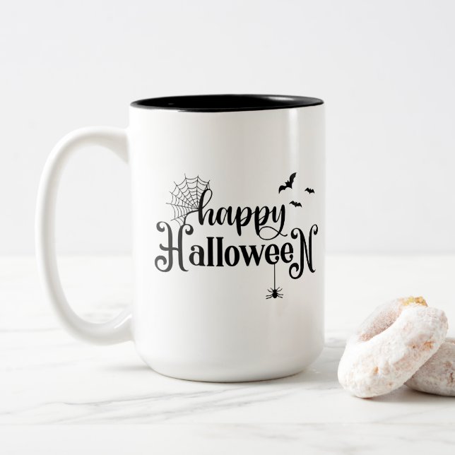 Mug de café Halloween (Avec donut)