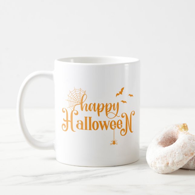 Mug de café Halloween (Avec donut)