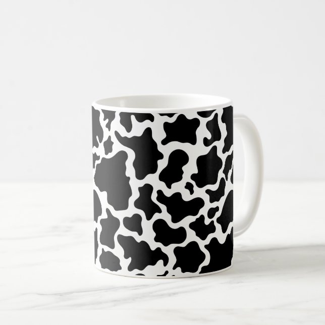 Mug de café imprimé de vache (Devant droit)