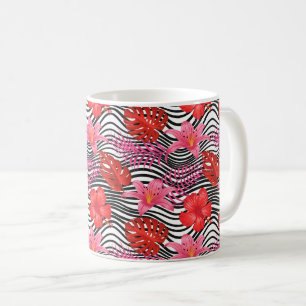 Mug de café imprimé tropical