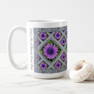 Mug de café inspirant avec marguerites africaines