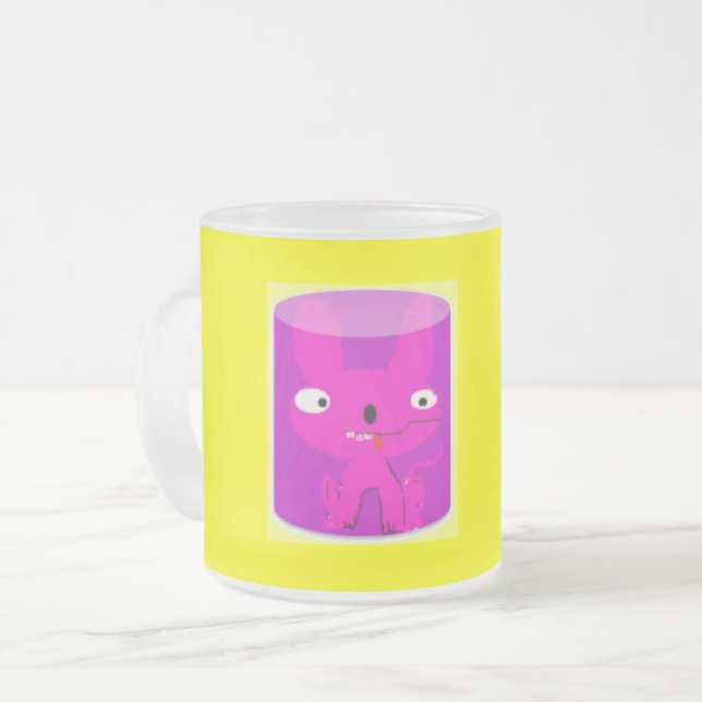Mug de café jaune (Devant gauche)