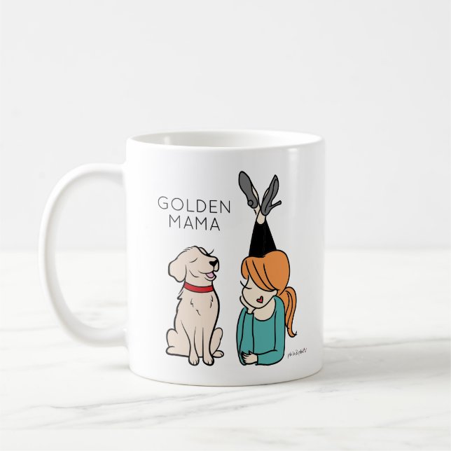 Mug de café Mama Reriever (Gauche)