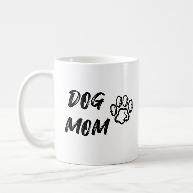 Mug de café maman chien - Blanc (Gauche)