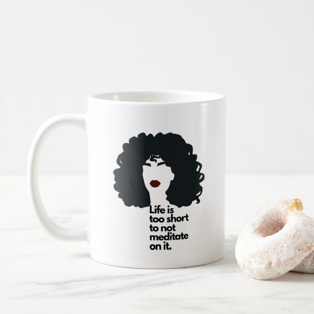 Mug de café mantra inspirant (Avec donut)