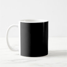 Mug de café minimaliste noir solide