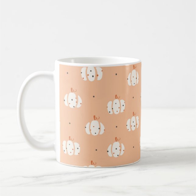 Mug de café Motif Citrouille Abstrait (Gauche)