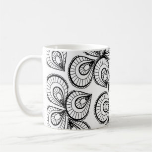 Mug de café - Motif de design noir et blanc