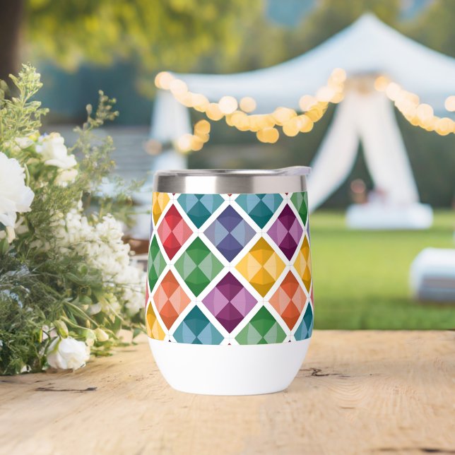 Mug de café Motif diamant (Extérieur)