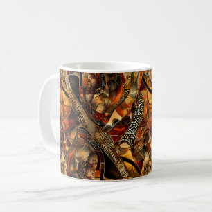 Mug de café Motif tribal africain