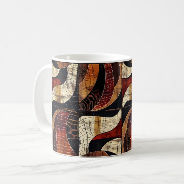 Mug de café Motif tribal africain (Devant gauche)
