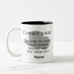 Mug de café occidental personnalisable   Cowboy Mu