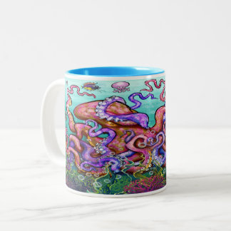 Mug de café octopi à deux tons