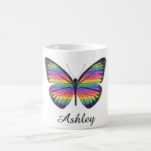 Mug de café papillon personnalisé