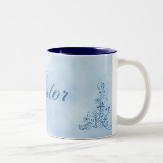 Mug de café pastor - Large : Sky Blue Elegance
