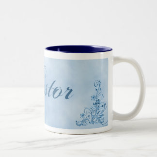 Mug de café pastor - Petit : Sky Blue Elegance