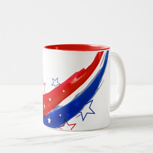 Mug de café patriotique (Devant droit)